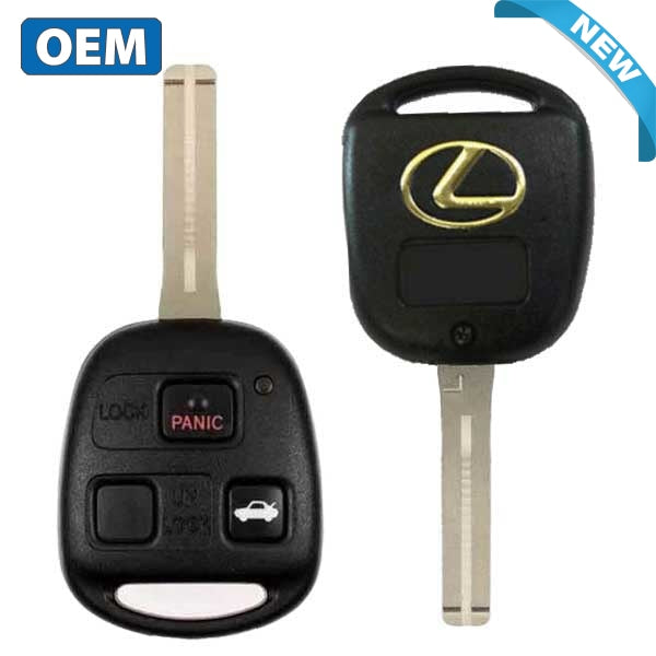 2001-2008 Lexus ES330 LS430 / 3-Button Remote Head Key / PN: 89070-33751 / HYQ12BBT (OEM)