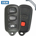 2002-2006 Toyota Camry Solara / 4-Button Keyless Entry Remote / PN: 89742-AA030 / GQ43VT14T (OEM Refurb)