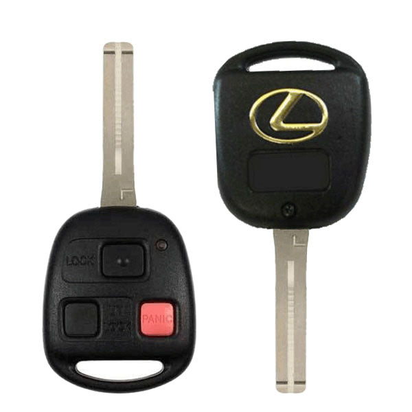 2003-2008 Lexus LX470 GX470  / 3-Button Remote Head Key / Short Blade  / 89070-60801 / HYQ1512V (OEM Refurb)