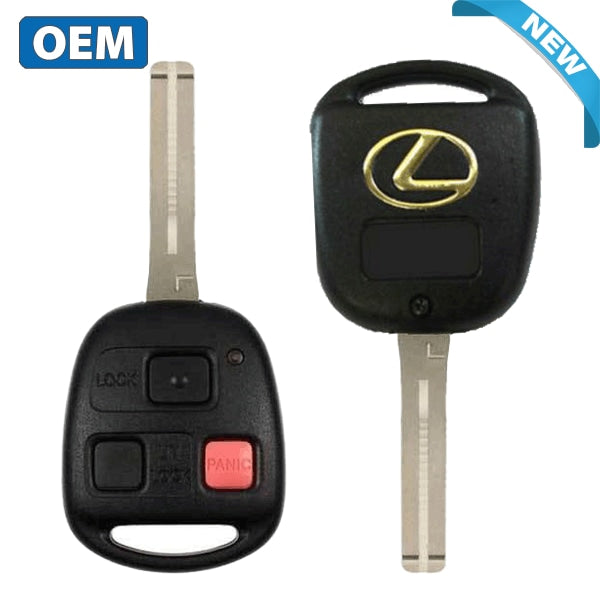 2003-2009 Lexus / 3-Button Remote Head Key / PN: 89070-60801 / HYQ1512V / Short Blade (4D68 Chip) (OEM)