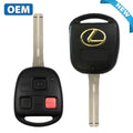 2003-2009 Lexus / 3-Button Remote Head Key / PN: 89070-60801 / HYQ1512V / Short Blade (4D68 Chip) (OEM)