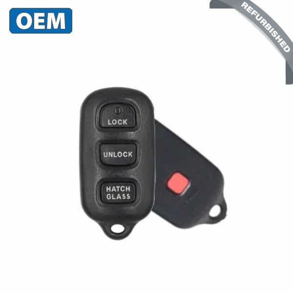 2003-2008 Toyota Corolla / Matrix / 4-Button Keyless Entry Remote w/Hatch Glass / PN: 89742-02010 / GQ43VT14T (OEM Refur
