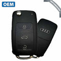 2003-2011 Audi A8 S8 Q6 Q7 / 4-Button Flip-Key / PN: 4EO837220E / KR55WK45032 / 315MHz (OEM Refurb)
