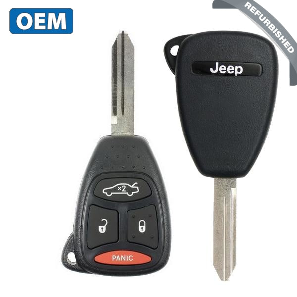 2005-2007 Jeep Commander Cherokee / 4-Button Remote Head Key / PN: 56038768AA / KOBDT04A (OEM Refurb)