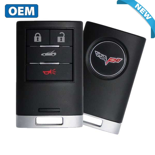 2005-2013 Chevrolet Corvette / 4-Button Smart Key / PN: 25926480 25926479  / M3N-5WY7777A (OEM)