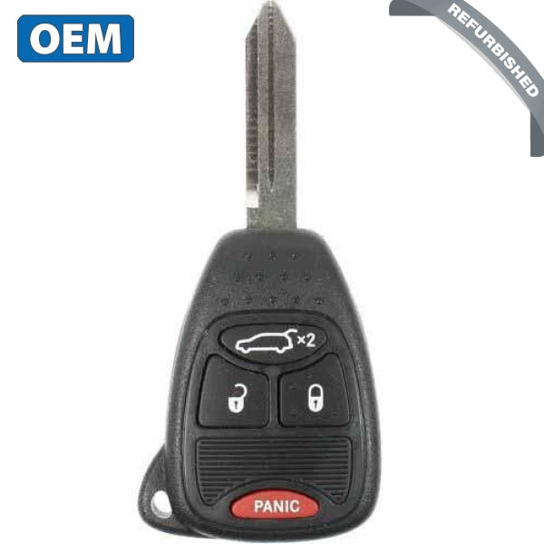 2005-2013 Dodge Avenger Charger / 4-Button Remote Head Key / PN: 05191964AA / OHT692713AA (OEM Refurb)