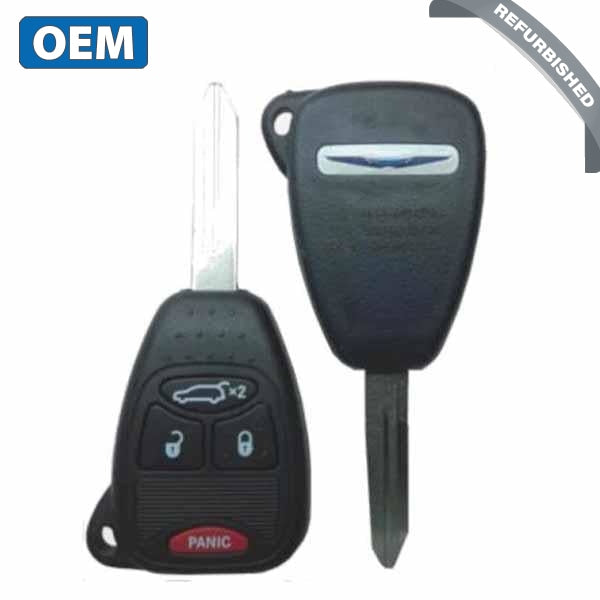 2005-2014 Chrysler / 4-Button Remote Head Key / PN: 56040652AD / OHT692427AA (OEM Refurb)