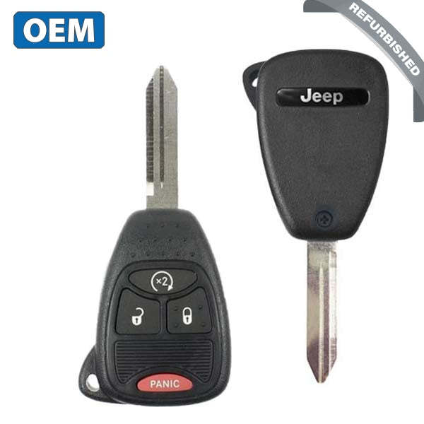 2005-2018 Jeep Dodge / 4-Button Remote Head Key / PN: 68039414AA / OHT692427AA (OEM Refurb)