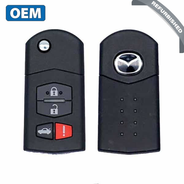 2006-2008 Mazda 6 / 4-Button Flip Key / PN: GP7A-67-5RYB / KPU41788 (OEM Refurb)