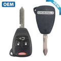 2006-2009 Dodge Durango / 4-Button Remote Head Key / PN: 05179512AC / OHT692715AA (OEM)