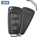 2006-2010 Audi / 4-Button Remote Flip Key / PN: 8E0-837-220-R / MYT4073A / 315MHz (OEM Refurb)