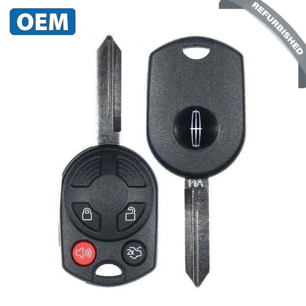 2006-2012 Lincoln / 4-Button Remote Head Key  / PN: 164-R7042 / OUCD6000022 / H75 / Chip 80 Bit (OEM Refurb)