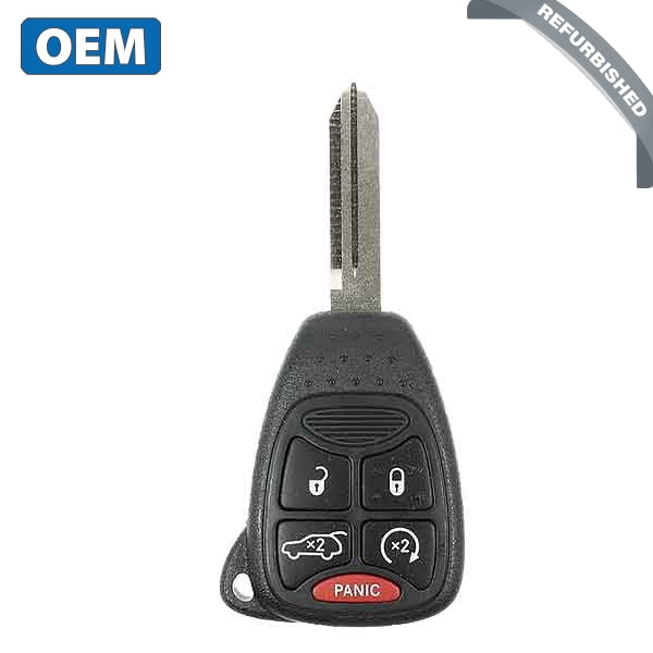 2006-2013 Chrysler Dodge Jeep  / 5-Button Remote Head Key / PN: 68029834AA / OHT692427AA (OEM Refurb)