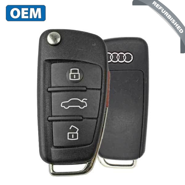 2006-2015 Audi / 4-Button Flip Key  / PN: 4F0837220AG / IYZ 3314 / 315 Mhz (OEM Refurb)