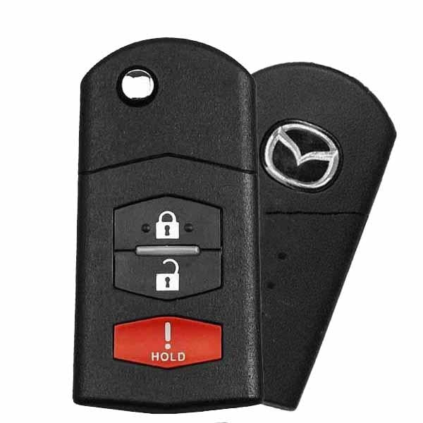 2006-2008 Mazda / 3-Button Flip-Key / PN: FE04-67-5RYB / KPU41788 (OEM Refurb)