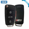 2006-2017 Audi A6 / RS / 4-Button Remote Flip Key/ PN: 8V0 837 220 D / NBGFS12P71 /  MQB / 315 MHz  (OEM)