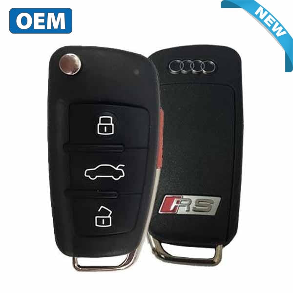 2006-2017 Audi A6 / RS / 4-Button Remote Flip Key/ PN: 8V0 837 220 D / NBGFS12P71 /  MQB / 315 MHz  (OEM)