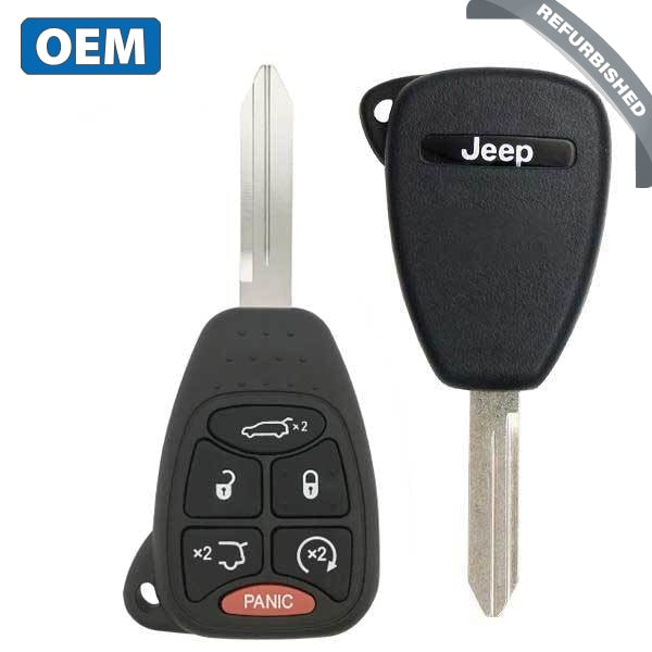 2007-2009 Jeep Commander / 6-Button Remote Head Key / PN: 68003461AA / OHT692427AA (OEM Refurb)