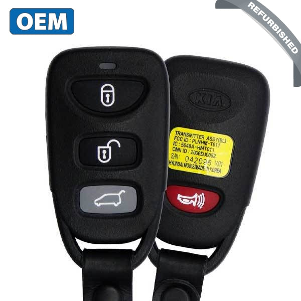 2007-2010 Kia Sorento Rondo / 4-Button Keyless Entry Remote / PN: 95430-3E511 / PLNHM-T011 (OEM Refurb)