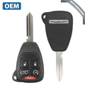 2007-2013  Chrysler  Aspen Sebring 200  / 5-Button Remote Head Key / OHT692427AA (OEM Refurb)