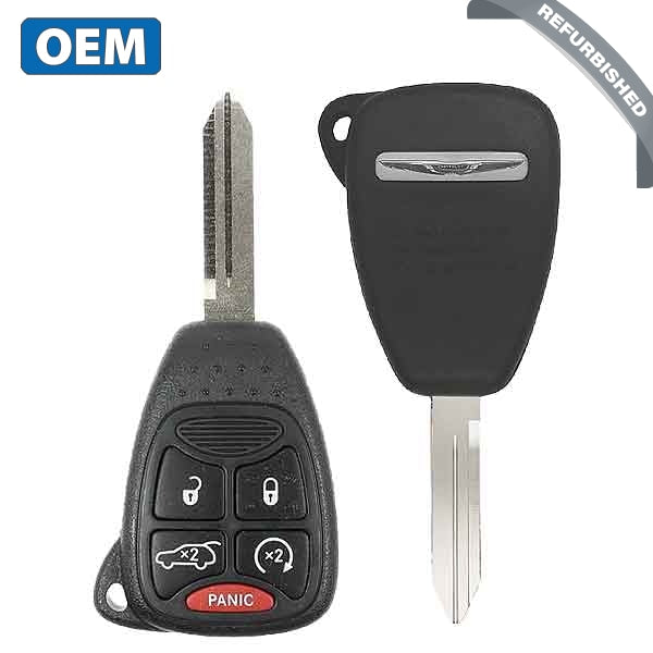2007-2013  Chrysler  Aspen Sebring 200  / 5-Button Remote Head Key / OHT692427AA (OEM Refurb)