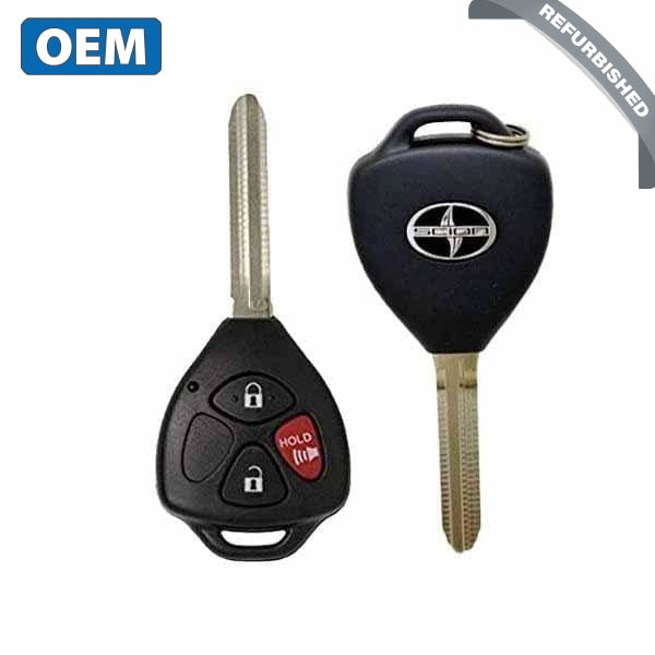 2007-2013 Scion Toyota / 3-Button Remote Head Key / PN:  R-89070-52850 / MOZB41TG (4D 67 Chip) (OEM Refurb)