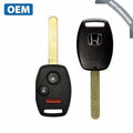 2007-2015 Honda CR-V / Fit / Insight / 3-Button Remote Head Key / PN: 35111-SWA-306 / MLBHLIK-1T (OEM Refurb)