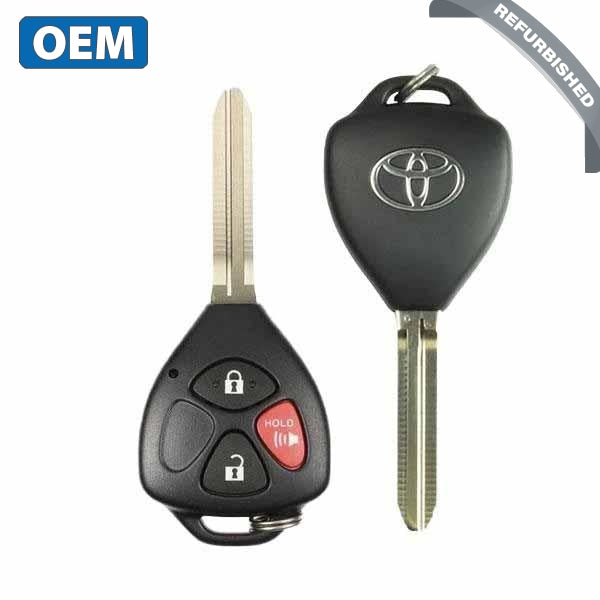 2008-2013 Toyota Venza Matrix / 3-Button Remote Head Key / PN: 89070-02250 / GQ4-29T (OEM Refurb)