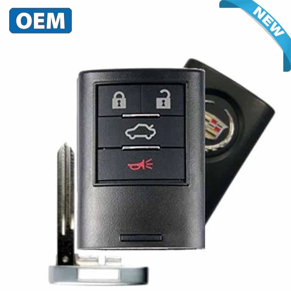 2008-2015 Cadillac CTS / DTS / STS / 4-Button Smart Key / PN: 25946299 / M3N5WY7777A (OEM)