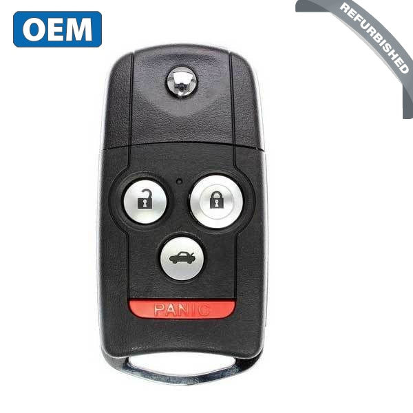 2009-2014 Acura TL / 4-Button Remote Flip Key / PN: 35119-TK4-305 / MLBHLIK-1T (OEM Refurb)