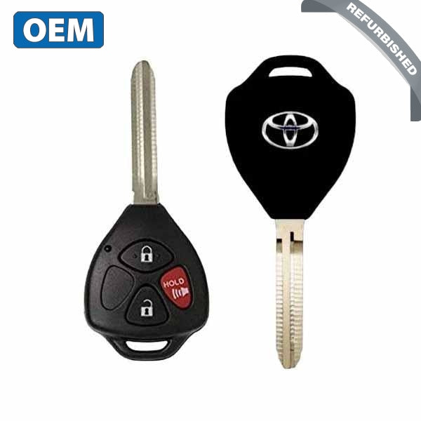 2009-2016 Toyota Venza Matrix / 3-Button Remote Head Key / PN: 89070-02640 / GQ4-29T (G Chip) (OEM Refurb)