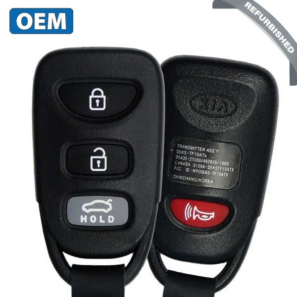 2010-2013 Kia Optima / 4-Button Keyless Entry Remote / PN: 95430-2T000 / NYOSEKS-TF10ATX (OEM Refurb)