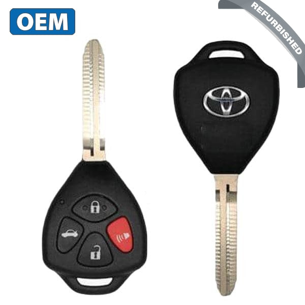 2010-2014 Toyota Yaris / 4-Button Remote Head Key / PN: 89070-33C40 / HYQ12BBY (G Chip) (OEM Refurb)