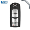 2010-2015 Mazda CX-7 / CX-9 / 4-Button Smart Key w/ Hatch / PN: TEY1-67-5RY / WAZX1T763SKE11A04 (OEM Refurb)