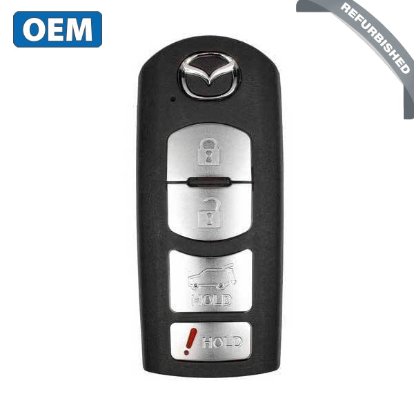 2010-2015 Mazda CX-7 / CX-9 / 4-Button Smart Key w/ Hatch / PN: TEY1-67-5RY / WAZX1T763SKE11A04 (OEM Refurb)