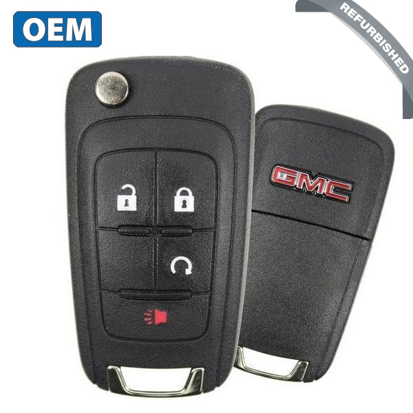 2010-2017 GMC Terrain / 4-Button Flip Key / PN: 20835400 / OHT01060512 (OEM Refurb)
