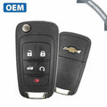 2010-2019 Chevrolet  / 5-Button Flip Key HS / non PEPS / PN: 13500226 / OHT01060512 / OHT05918179 (OEM Refurb)