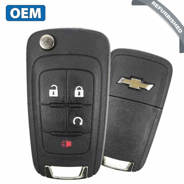 2010-2019 Chevrolet Equinox Sonic / 4-Button Flip Key HS / PN: 20835404 / OHT01060512 (OEM Refurb)