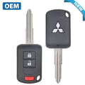 2010-2019 Mitsubishi Outlander Lancer / 3-Button Remote Head Key w/ Shoulder / PN: 6370B944 / OUCJ166N (OEM)