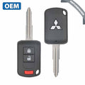 2010-2019 Mitsubishi Outlander Lancer / 3-Button Remote Head Key with Shoulder / PN: 6370B944 / OUCJ166N (OEM Refurb)
