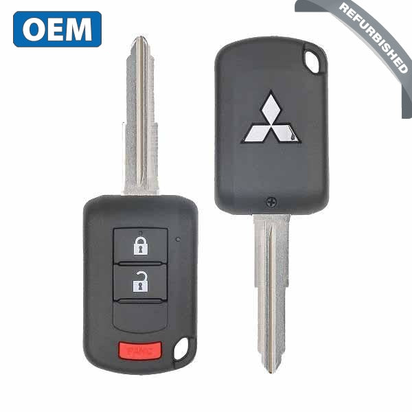 2010-2019 Mitsubishi Outlander Lancer / 3-Button Remote Head Key with Shoulder / PN: 6370B944 / OUCJ166N (OEM Refurb)