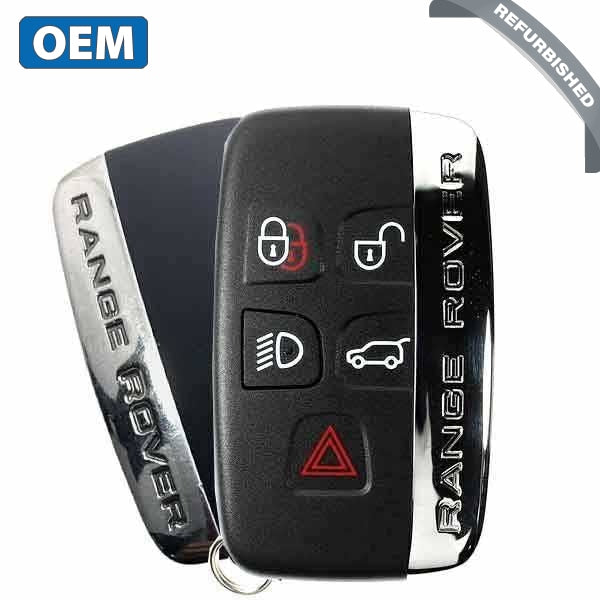 2010 - 2020 Land Rover Range Rover / 5-Button Smart Key / PN:  BJ32-15K601-AB / KOBJTF10A (OEM Refurb)
