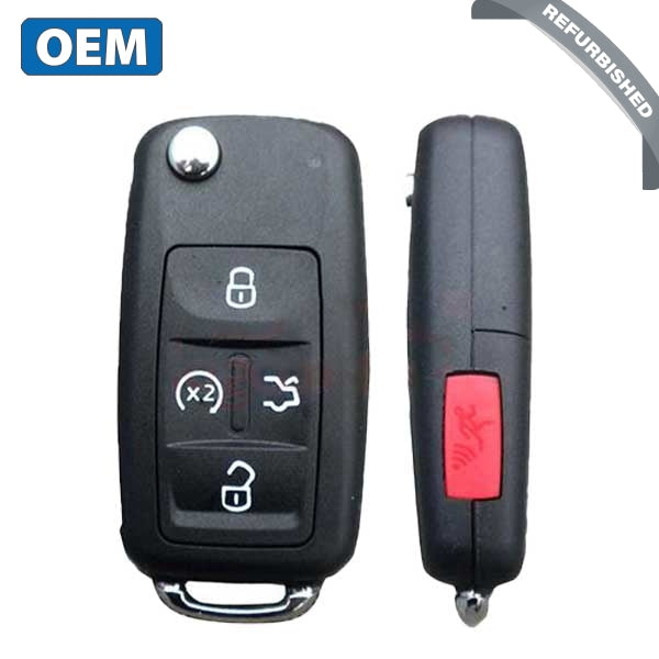 2011-2013 Volkswagen Golf / 5-Button Flip Key / PN: 561837-202-D / NBG010206T / 315 Mhz (OEM Refurb)