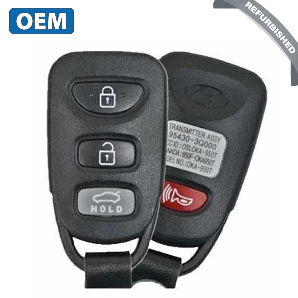 2011-2015 Hyundai Sonata / 4-Button Keyless Entry Remote / PN: 95430-3Q000 / OSLOKA-950T (OEM Refurb)