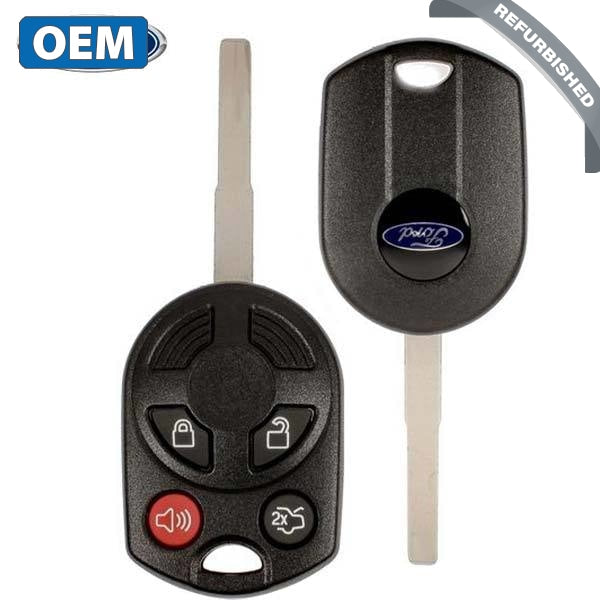 2011-2024 Ford / 4-Button Remote Head Key / PN: 164-R8046 / OUCD6000022 / HU101 HS / Chip 80 Bit (OEM Refurb)
