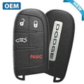 2011-2020 Dodge Charger Dart Challenger / 4-Button Smart Key / PN: 68051387AC / M3N40821302 (OEM)