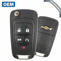 2012-2015 Chevrolet Cruze / 5-Button Flip Key / PN: 13504199 / AVL-B01T2AC (OEM Refurb)