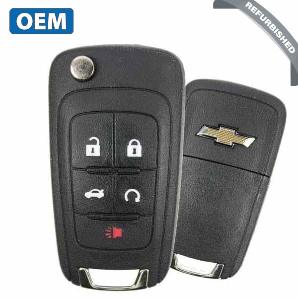 2012-2015 Chevrolet Cruze / 5-Button Flip Key / PN: 13504199 / AVL-B01T2AC (OEM Refurb)