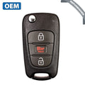 2012-2013 Kia Rio / 3-Button Flip Key KK10 HS / PN: 95430-1W020 / TQ8-RKE-3F02 (OEM Refurb)