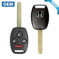 2012-2014 Honda Civic / Accord Plug In / 4-Button Remote Head Key / PN: 35118-TR0-A00 / N5F-A05TAA(OEM)